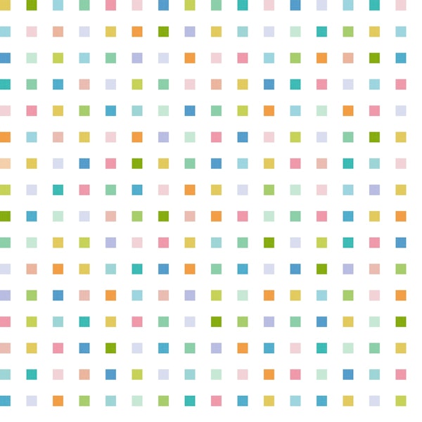 Cheerful Geometry Ditsy Checks in Pastels WP