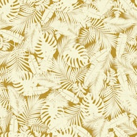 Tropical Foliage Exotic Leaves on Gold WP tapeta