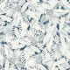 Tropical Foliage Exotic Leaves on Blue WP