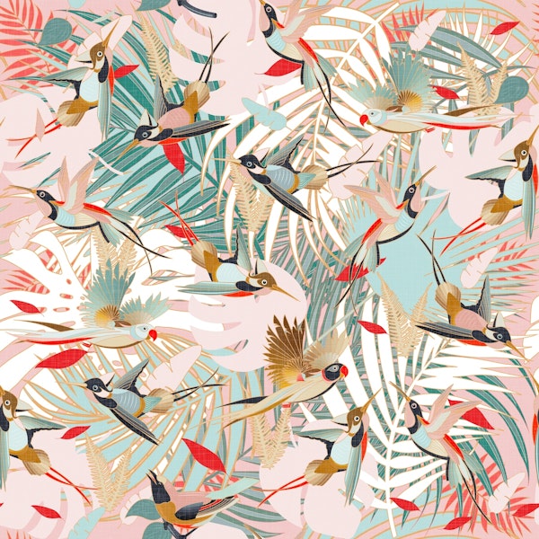 Paradise Birds Cheerful Nature WP