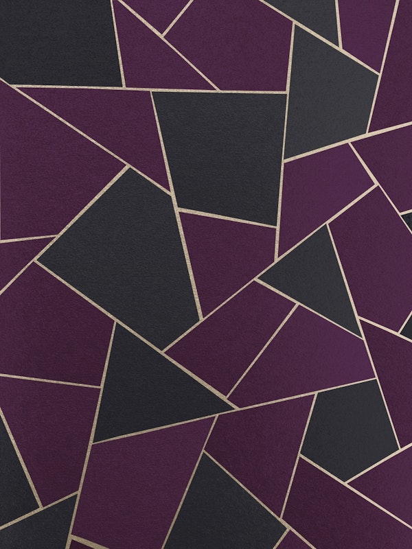 Charcoal Purple Gold Geo 1