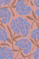Rhododendrons Floral Mocha Mousse Blue Large ταπετσαρία