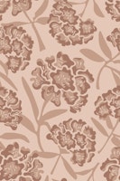 Rhododendrons Floral Mocha Mousse Cream Large behang