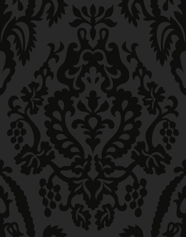 Black Damask Wallpaper