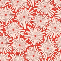 African Nature Flowers on Red WP wallpaper