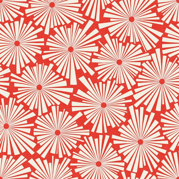 African Nature Flowers on Red WP