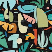 Mid Century Tiki Jungle No.03 WP behang