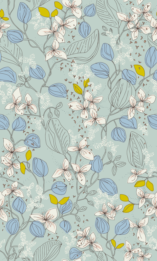 Floral elegance mint summer freshness