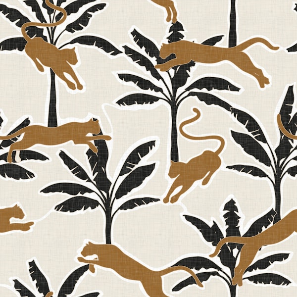 Leopards and Palms Peaceful Jungle WP