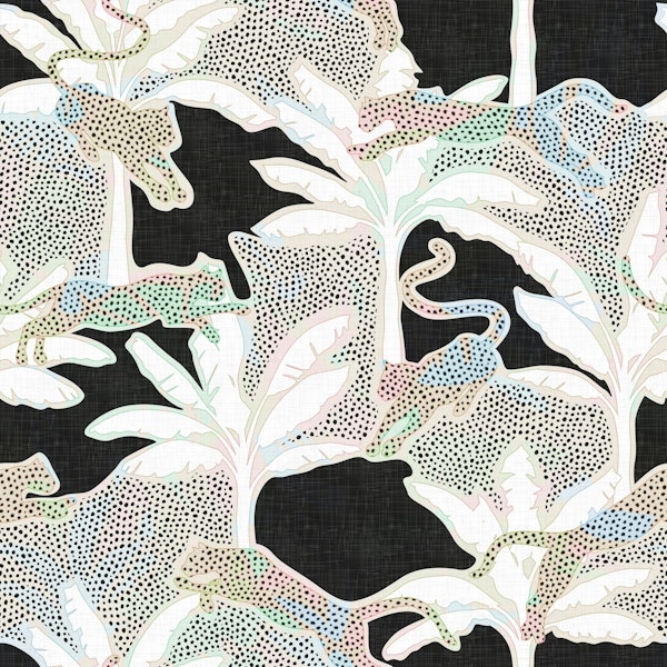 Leopards and Palms Rainbow Lights WP