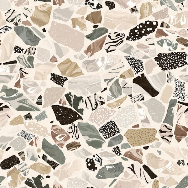 Marble Terrazzo in Neutral Shades WP