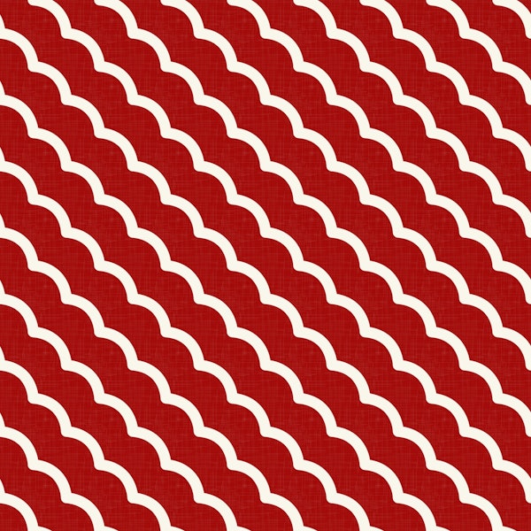 Geometric Waves on Red Minimalist Pattern WP