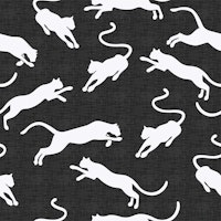 White Panthers on Charcoal WP papiers peint