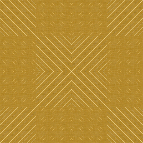 Minimalist Geometry Stitches on Mustard WP