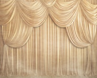 Buttermilk Silk Curtains Vintage Style tapete