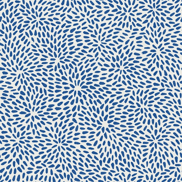 Hand Drawn Organic Shapes Blue WP