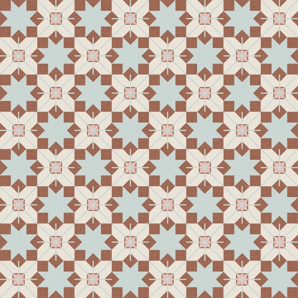 Decorative Geometric Tiles Cozy Shades WP
