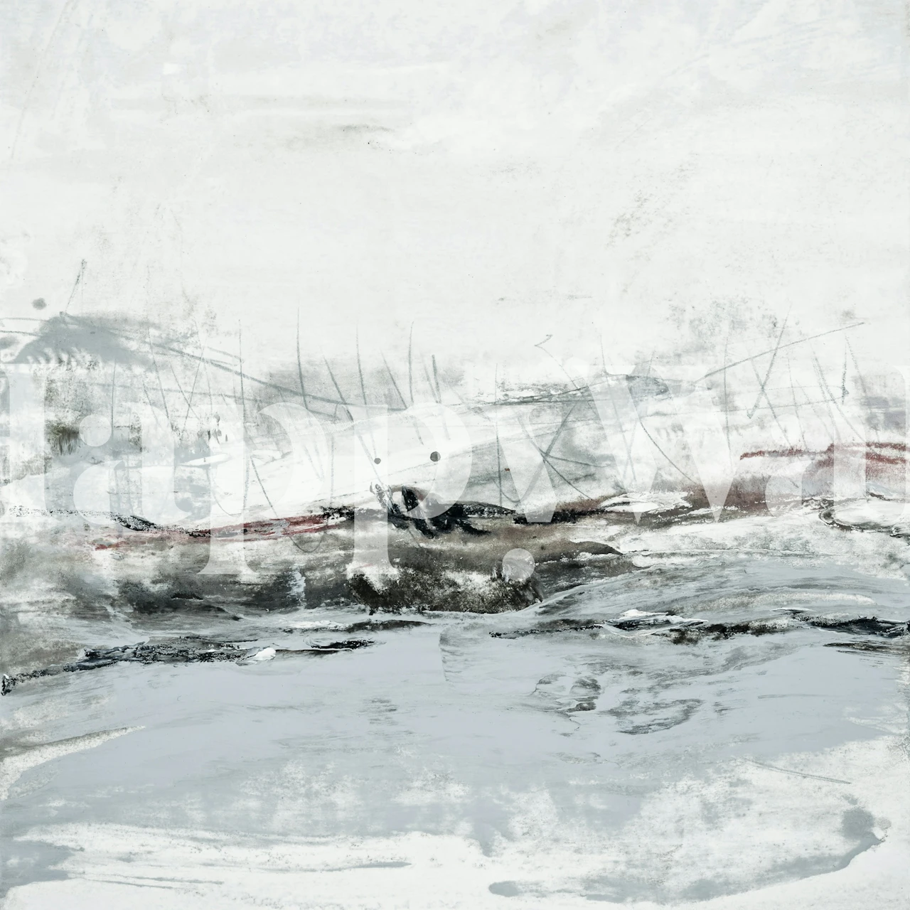 Papier peint Nordic landscape dans un cadre de pièce