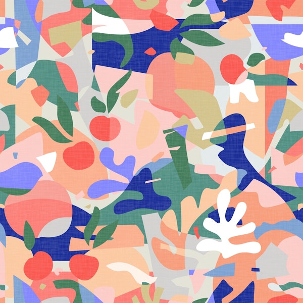 Abstract Fruits in Vibrant Shades WP