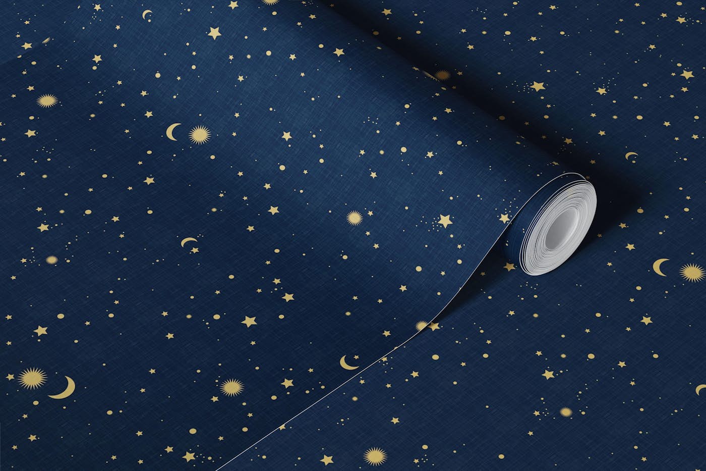 Magical Night Gold and Blue WP wallpaper roll