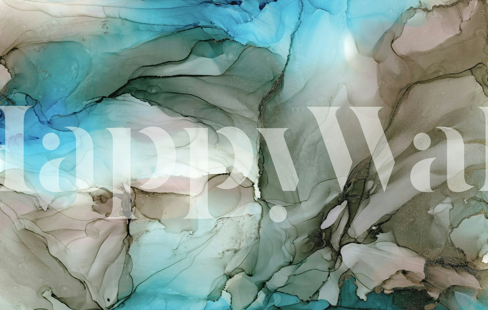 Eau et Terre wallpaper in a modern room