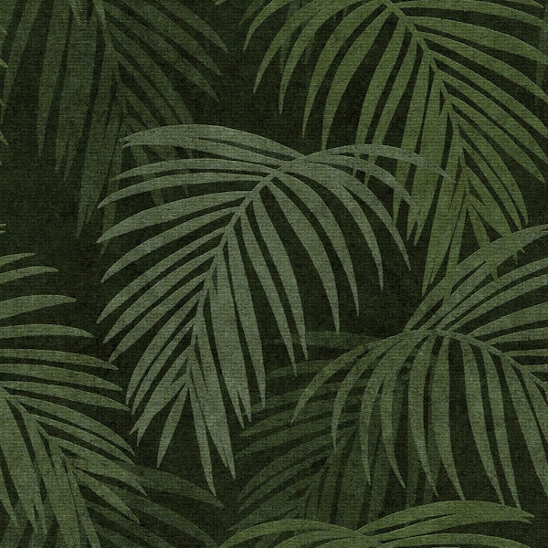 Tropical Palm Leaf - Jungle Green