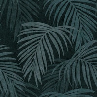 Tropical Palm Leaf - Blue Grey behang