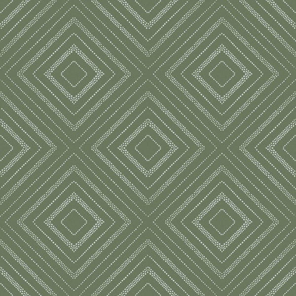 Dotted Geometric - Soft Green