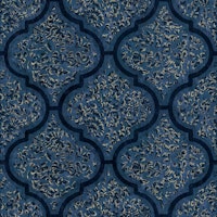 Ornamental Moroccan Tile - French Navy Blue ταπετσαρία