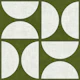 Mid-Century Modern Geometric - Moss Green