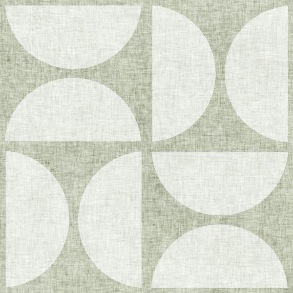 Mid-Century Modern Geometric - Soft Grey