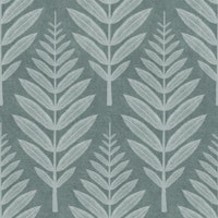 Frosted Leaf Pattern - Blue Grey tapete