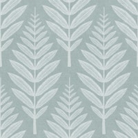 Frosted Leaf Pattern - Silver Grey papiers peint