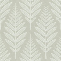 Frosted Leaf Pattern - Soft Linen wallpaper
