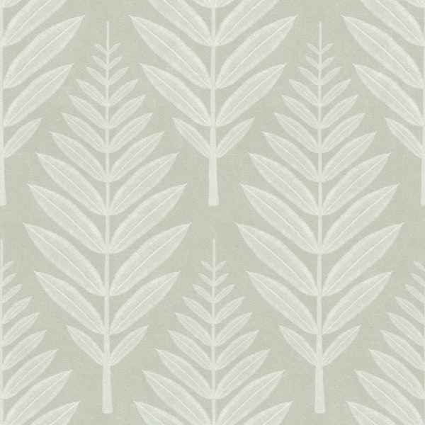 Frosted Leaf Pattern - Soft Linen