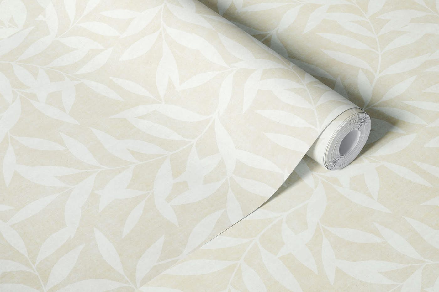 Leaf Wallpaper - Soft Blush wallpaper roll