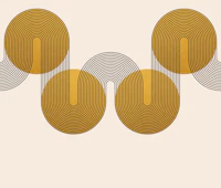 Golden Curvy Bauhaus Luxury wallpaper