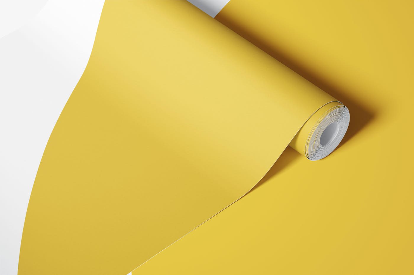 Simple yellow couple circle statement wallpaper roll