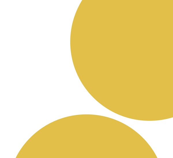 Simple yellow couple circle statement