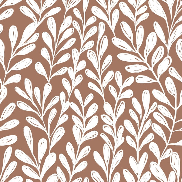 Mocha mousse trailing leaves