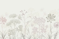 Pastel Wildflower Meadow Elegance papel de parede