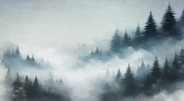 Mystical Pines Landscape