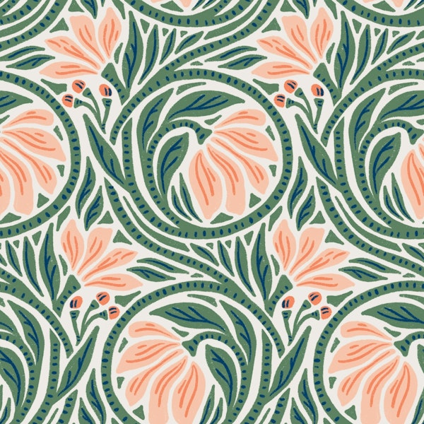 Sheridan (green and peach)