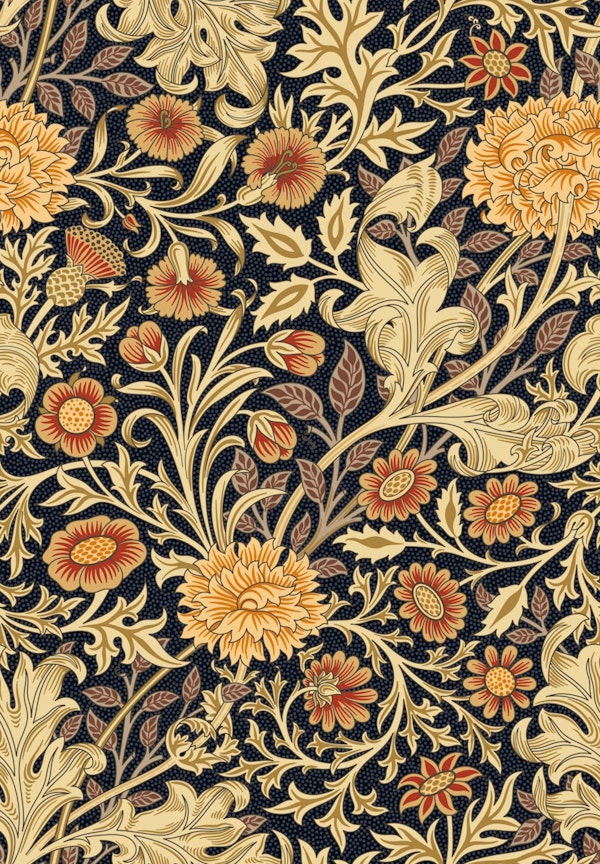 Victorian W Morris  Double Bough 1 brown