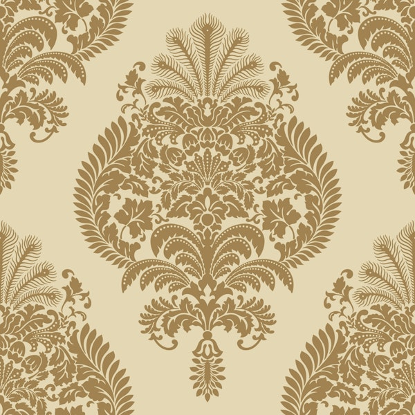 Ogee Peacock Damask 1