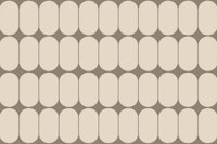 Creamy Mid-Century Pebble Abstract tapete