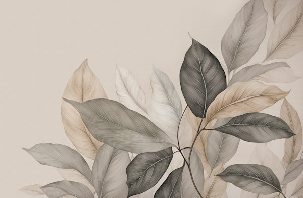 Soft Botanical Foliage Tranquility