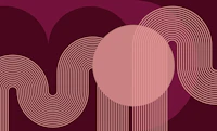 Cherry Coded Retro Curves papel de parede