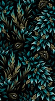 Mysterious Foliage - Green / Teal tapete