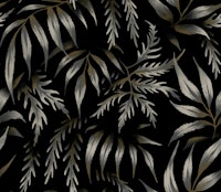 Fernleaf Aralia - Black wallpaper